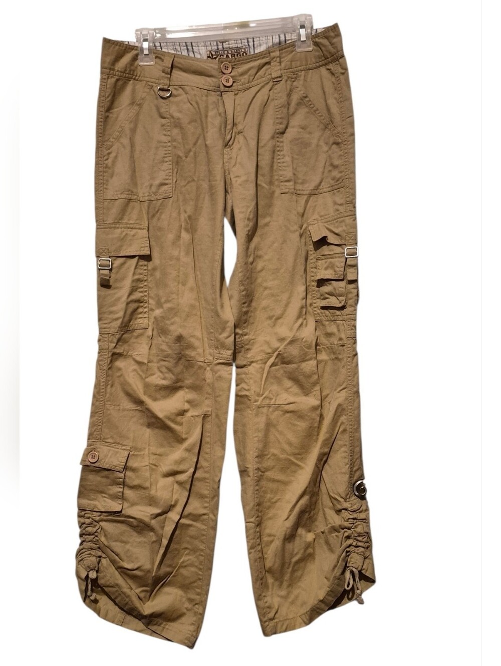 Steve Barry Cargo Beige Cotton Capri Pants Sz 10 - EUC - Picture 6 of 7
